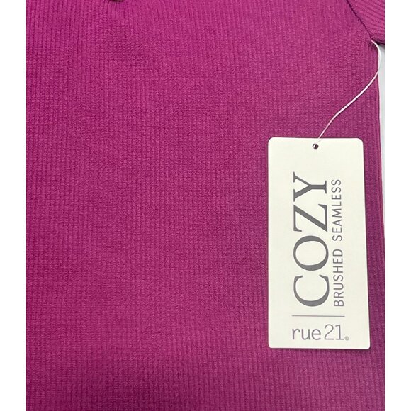 Rue 21 - Women's 1/2 Zip Long Sleeve Shirt - Purple - Extra Small - Picture 10 of 14